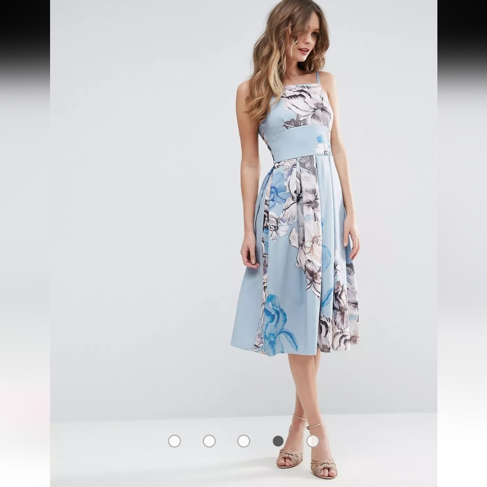 Asos Tall floral midi dress, size 4